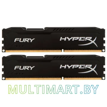 Оперативная память HyperX Fury Black 2x8GB KIT DDR3 PC3-14900 (HX318C10FBK2/16)
